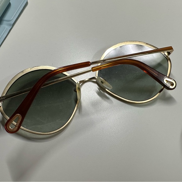 Chloe authentic gold Frame Sunglasses - Picture 2 of 2